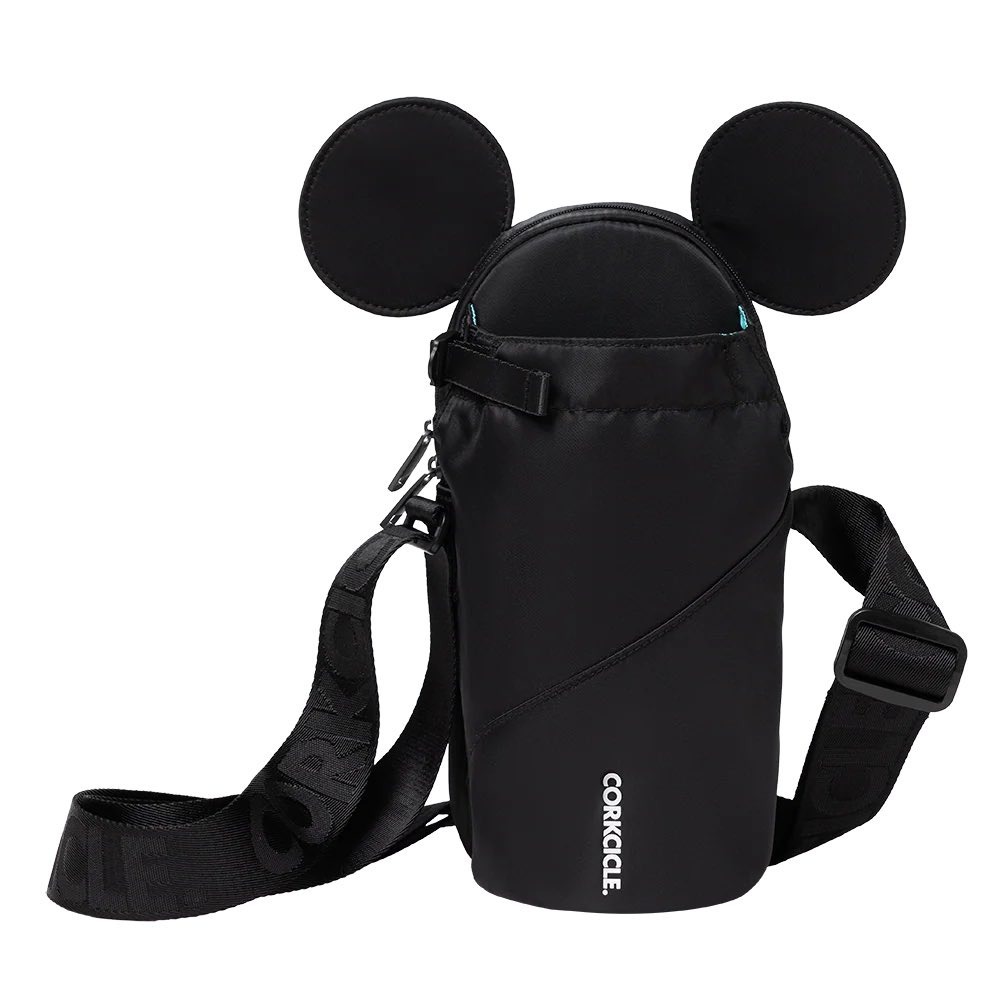 Disney x Corkcicle Disney100 Mickey Mouse Black Crossbody Water Bottle Sling Bag
